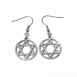 Серьги подвески Звезда Давида Серьги подвески Звезда Давида