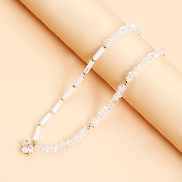 Чокер с подвеской сердце микс