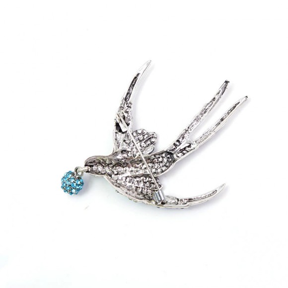 Брошка Ластівка Блиск