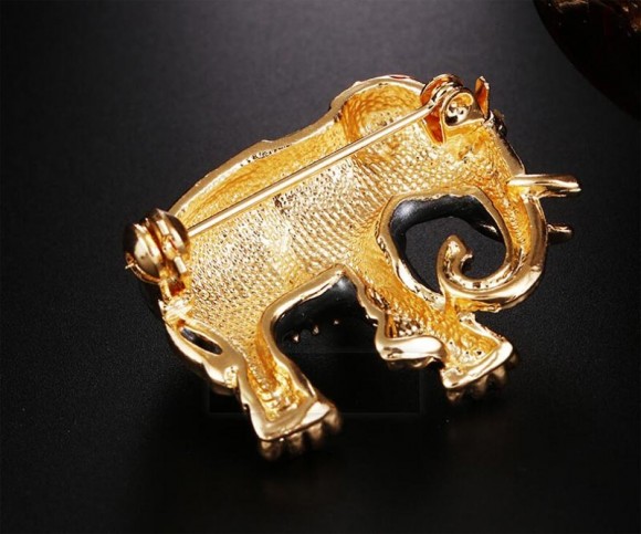 Брошь Слоник