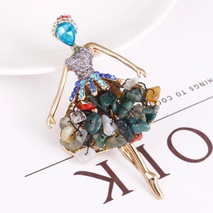 Брошка струнка балерина мікс