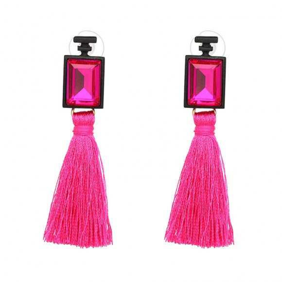 Серьги кисточки Прямоугольник