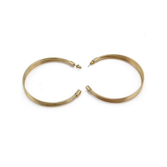 Серьги кольца Струнка