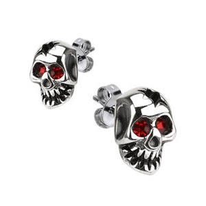Серьги гвоздики из стали Spikes Череп SSEM-106 Серьги гвоздики из стали Spikes Череп SSEM-106