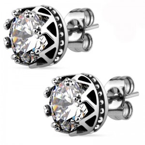 Сережки гвоздики зі сталі Spikes SSES-101 Сережки гвоздики зі сталі Spikes SSES-101