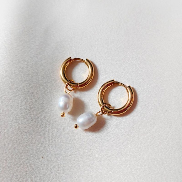 Серьги подвески речной Жемчуг Серьги подвески речной Жемчуг