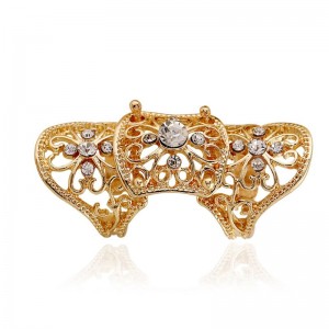 Кольцо на весь палец длинное Ажурный цветок Кольцо на весь палец длинное Ажурный цветок