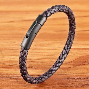 Мужской кожаный браслет Плетение Мужской кожаный браслет Плетение