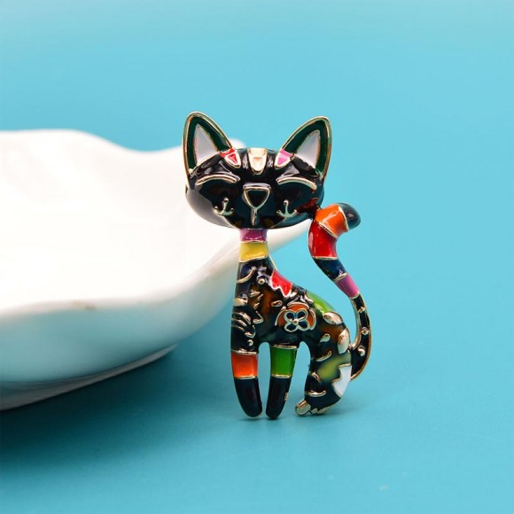 Брошка стильна Кішка Брошка стильна Кішка