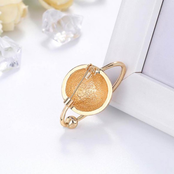 Брошь планета Земля со спутником Брошь планета Земля со спутником