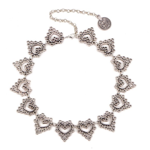 Чокер металевий Ажурне серце Чокер металевий Ажурне серце