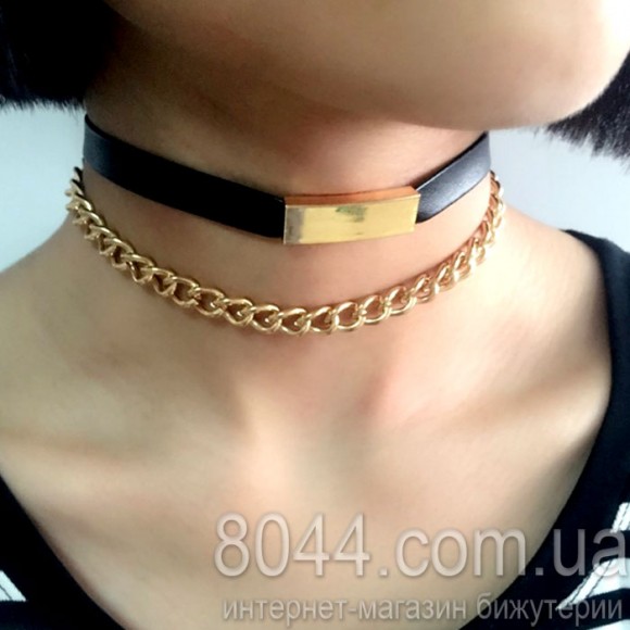 Чокер на шию Punk Style (набір із 3 шт) Чокер на шию Punk Style (набір із 3 шт)