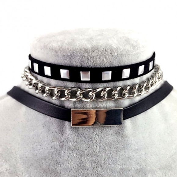 Чокер на шию Punk Style (набір із 3 шт) Чокер на шию Punk Style (набір із 3 шт)