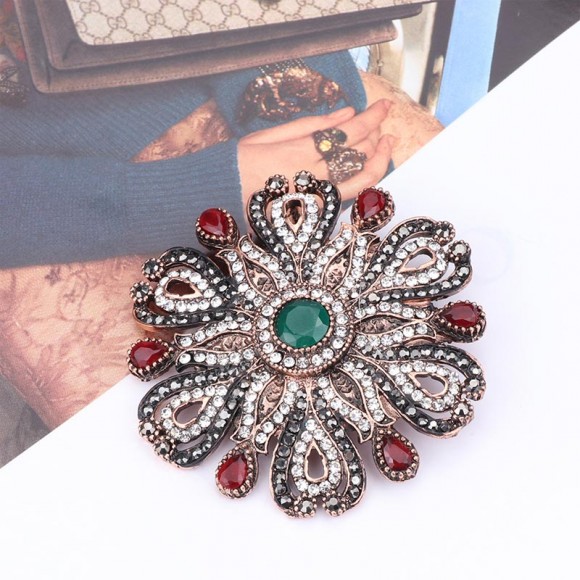 Брошь у турецькому стилі Квітка Брошь у турецькому стилі Квітка