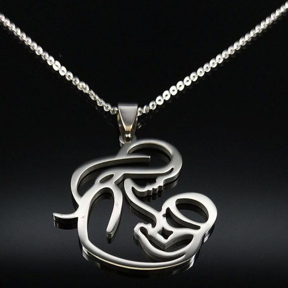 Кулон из стали Мама и ребенок Кулон из стали Мама и ребенок