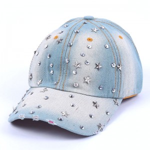Кепка джинсова Зірки та стрази