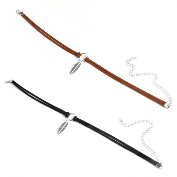 Шкіряний чокер Перишко Шкіряний чокер Перишко