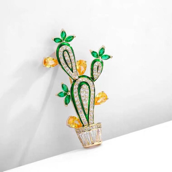 Брошь пустынный Кактус