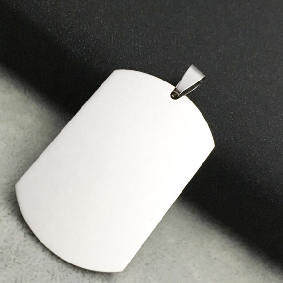 Армійський жетон із сталі чистий