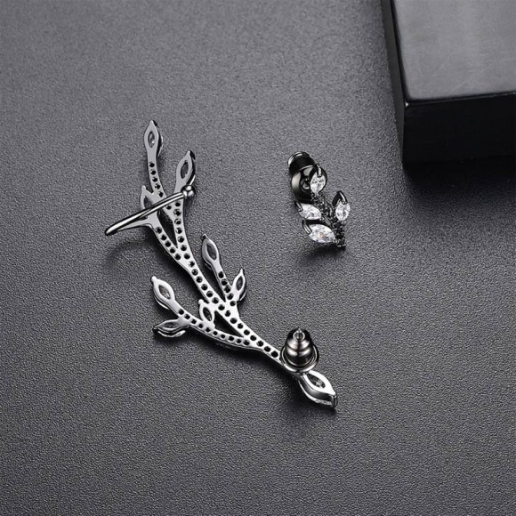 Серьги каффы Веточка