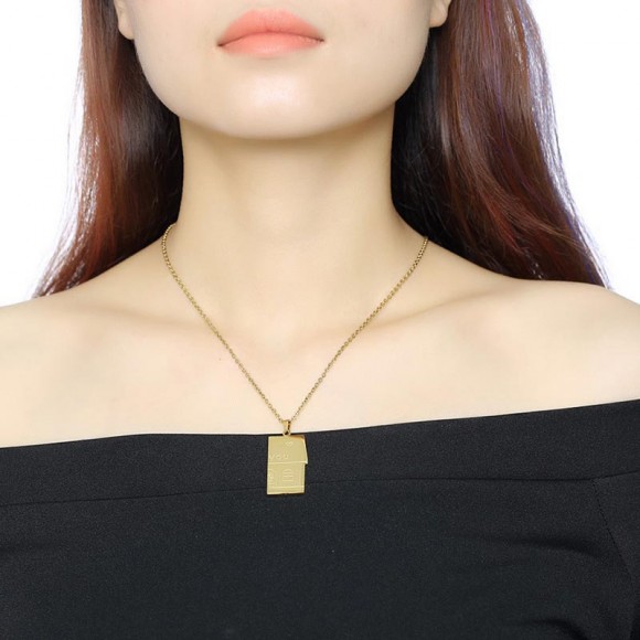 Парний кулон зі сталі Будинок