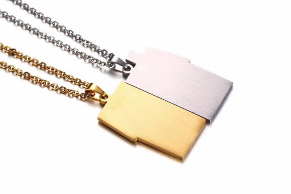 Парний кулон зі сталі Будинок