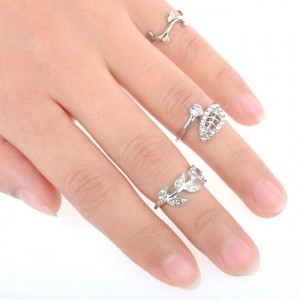 Кольца на фаланги пальцев набор Веточки Кольца на фаланги пальцев набор Веточки