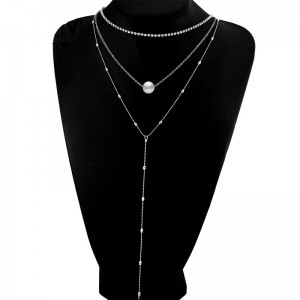 Тройная цепочка с Жемчужиной Тройная цепочка с Жемчужиной