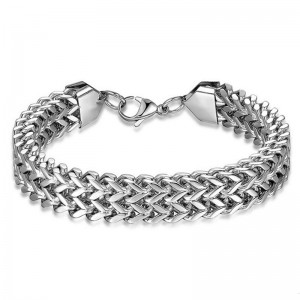 Браслет из нержавеющей стали плетение елочка Браслет из нержавеющей стали плетение елочка