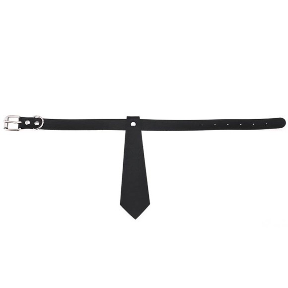 Шкіряний чокер краватка