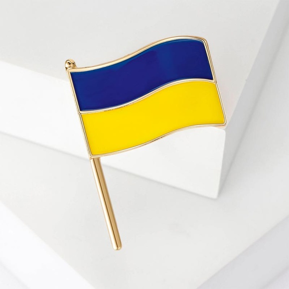 Брошь флаг Украины большой Брошь флаг Украины большой