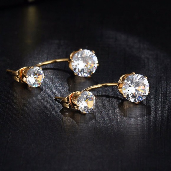 Сережки гвоздики Подвійний кристал Сережки гвоздики Подвійний кристал