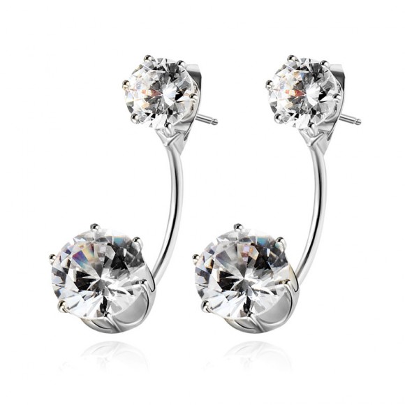 Сережки гвоздики Подвійний кристал Сережки гвоздики Подвійний кристал