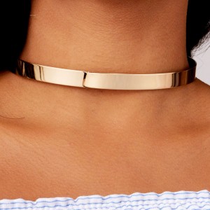 Чокер металевий Пластинка