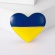 Брошь сердце Украина