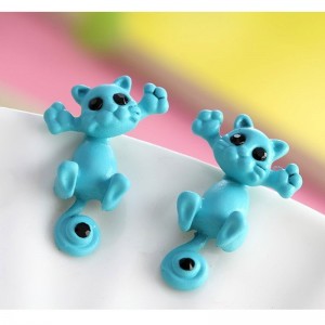 Серьги гвоздики Коты Серьги гвоздики Коты