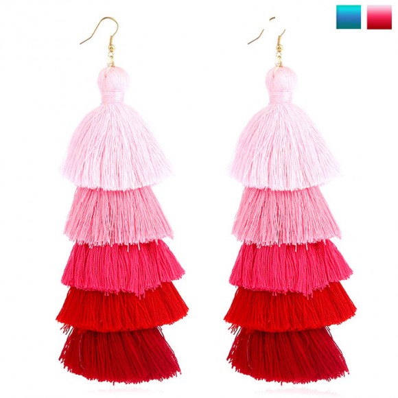 Серьги кисточки Бахрома 