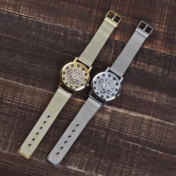 Часы с металлическим браслетом McyKcy Skeleton Часы с металлическим браслетом McyKcy Skeleton