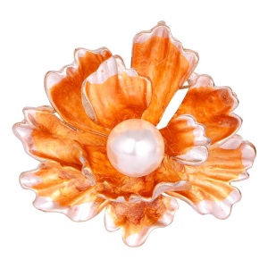 Брошь прекрасный Цветок с жемчужиной Брошь прекрасный Цветок с жемчужиной