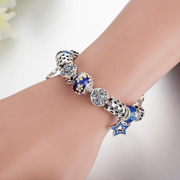 Браслет в стиле пандора Звезда Браслет в стиле пандора Звезда