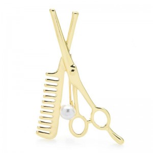 Брошка перукар ножиці