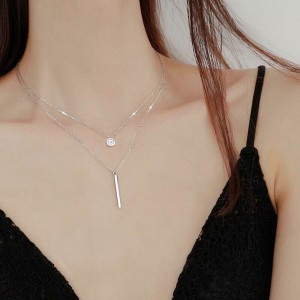 Цепочка на шею с кулоном палочка Цепочка на шею с кулоном палочка