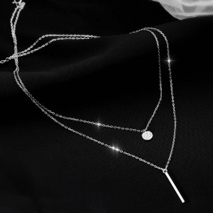 Ланцюжок на шию з кулоном паличка Ланцюжок на шию з кулоном паличка