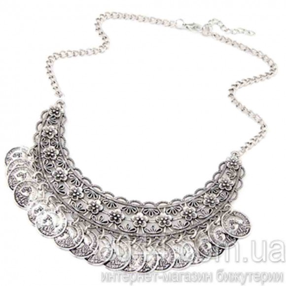 Кольє з монетами Flower boho-style Кольє з монетами Flower boho-style