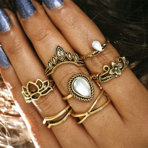 Кольца на фаланги пальцев Vintage Midi (набор из 7 штук) Кольца на фаланги пальцев Vintage Midi (набор из 7 штук)