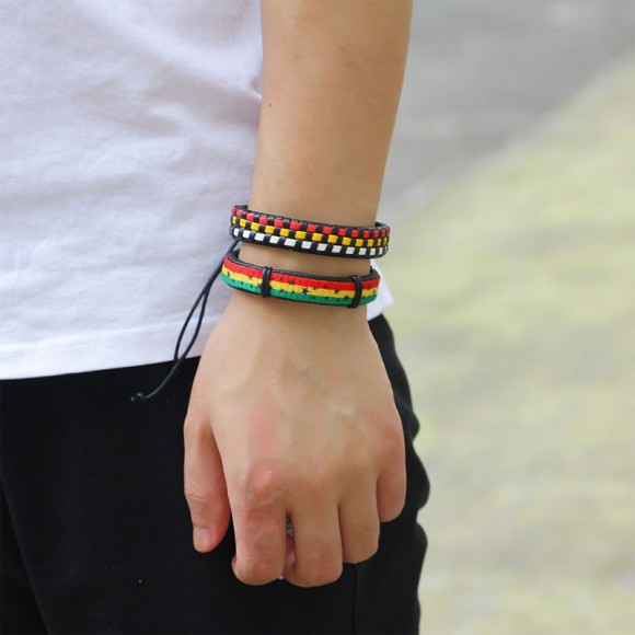 Кожаный браслет Африка (набор из 5 штук) Кожаный браслет Африка (набор из 5 штук)