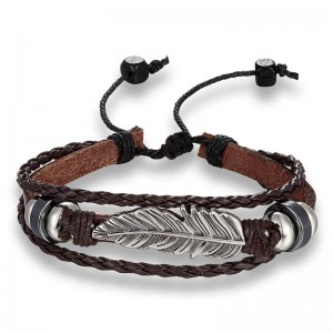 Шкіряний браслет Перо Шкіряний браслет Перо