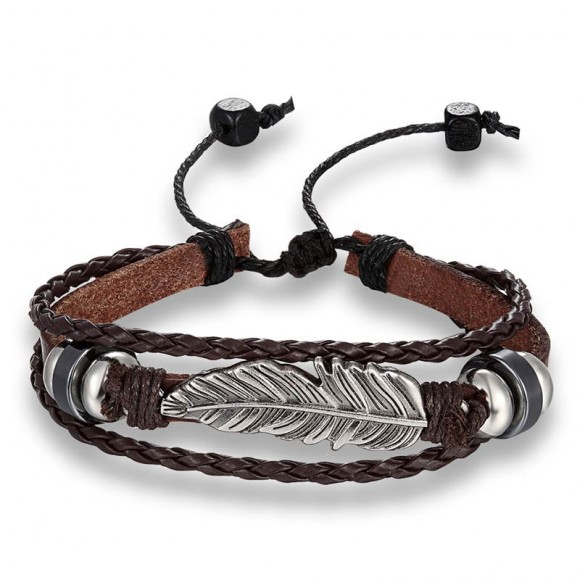 Шкіряний браслет Перо Шкіряний браслет Перо