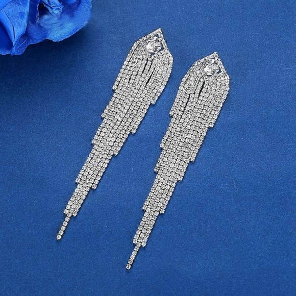 Длинные вечерние серьги Джессика