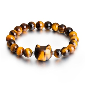 Браслет из тигрового глаза Кот